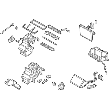 97205-2M300 Hyundai Heater & Evaporator Assembly Illustration 1 of 1