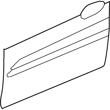 Hyundai 76111-4D010 Front Door Outer Panel Left Hand 76111-4D010 Hyundai Front Door Outer Panel Left Hand Illustration 1 of 1