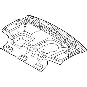 Hyundai 85720-KL000-NNB TRIM ASSY-LUGG PARTITION 85720-KL000-NNB Hyundai TRIM ASSY-LUGG PARTITION Illustration 1 of 1