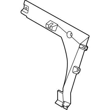 Hyundai 85785-KL000-NNB TRIM-PARTITION SIDE LH 85785-KL000-NNB Hyundai TRIM-PARTITION SIDE LH Illustration 1 of 1