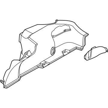 Hyundai 85730-KL000-NNB Trim Assembly Luggage Side Left Hand 85730-KL000-NNB Hyundai Trim Assembly Luggage Side Left Hand Illustration 1 of 1