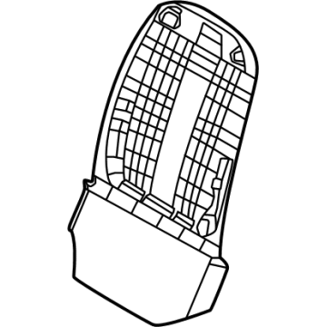 88390-L1300-NNB Hyundai Map Board Assembly-FRT Seat Back,L Illustration 1 of 1