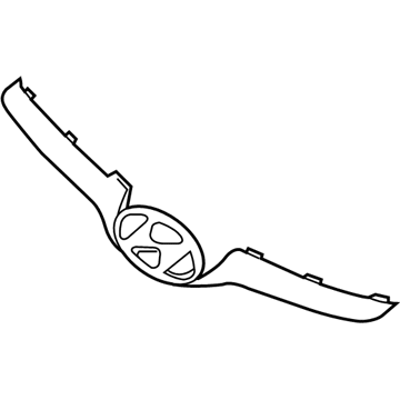 86352-3X000 Hyundai Piece-Radiator Grille,Upper Illustration 1 of 1