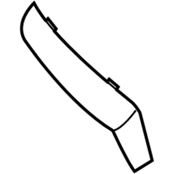 86353-3X200 Hyundai Piece-Radiator Grille,RH Illustration 1 of 1