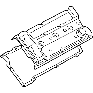 22420-37213 Hyundai Rocker Cover Assembly Right Hand Illustration 1 of 1