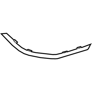 86691-S2010 Hyundai MOULDING Assembly-RR Bumper,LH Illustration 1 of 1