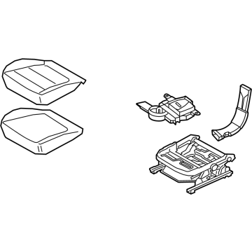 Hyundai 88B20-BFAY0-XTN Front Seat Cushion Assembly Right Hand 88B20-BFAY0-XTN Hyundai Front Seat Cushion Assembly Right Hand Illustration 1 of 1