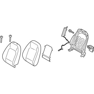 Hyundai 88400-BF560-XTN Front Seat Back Assembly Right Hand 88400-BF560-XTN Hyundai Front Seat Back Assembly Right Hand Illustration 1 of 1