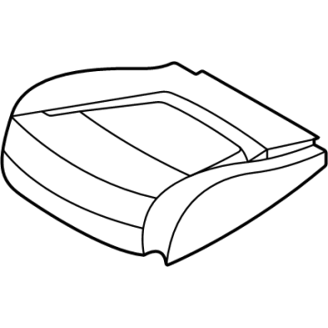 Hyundai 88160-CW010-WDB Front Cushion Covering Assembly Left Hand 88160-CW010-WDB Hyundai Front Cushion Covering Assembly Left Hand Illustration 1 of 1