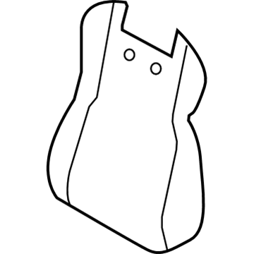 Hyundai 88345-2M000 Cover-Front Back Anti Noise 88345-2M000 Hyundai Cover-Front Back Anti Noise Illustration 1 of 1