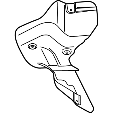 Hyundai 31220-K2000 Fuel Tank Heat Protector 31220-K2000 Hyundai Fuel Tank Heat Protector Illustration 1 of 1
