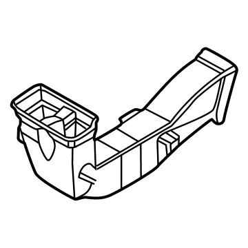 Hyundai 97020-CW500 DUCT ASSY-REAR A/VENT,NO.2 97020-CW500 Hyundai DUCT ASSY-REAR A/VENT,NO.2 Illustration 1 of 1