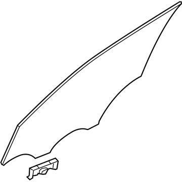 Hyundai 82410-D3030 Front Door Glass Assembly Left Hand 82410-D3030 Hyundai Front Door Glass Assembly Left Hand Illustration 1 of 1
