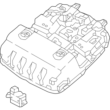 Hyundai 92800-N9EF0-MMH Overhead Console Lamp Assembly 92800-N9EF0-MMH Hyundai Overhead Console Lamp Assembly Illustration 1 of 1