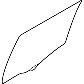 83410-0W020 Hyundai Glass & Grip Assembly-Rear Door,LH Illustration 1 of 1