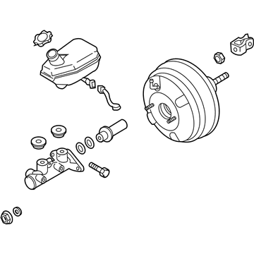 58500-4D550 Hyundai Booster & Master Cylinder Assembly Illustration 1 of 1
