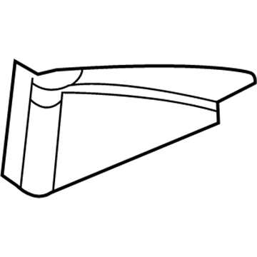 Hyundai 87650-2V000-4X Front Door Quadrant Inner Cover Assembly 87650-2V000-4X Hyundai Front Door Quadrant Inner Cover Assembly Illustration 1 of 1