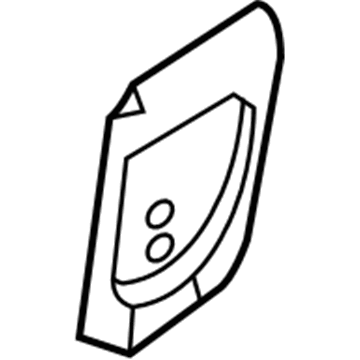 83612-4D000-VA Hyundai Housing-Rear Door Inside Handle LH Illustration 1 of 1