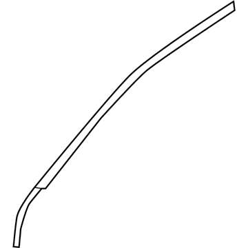 Hyundai 86362-A5000 Front Door Frame Black Tape Upper 86362-A5000 Hyundai Front Door Frame Black Tape Upper Illustration 1 of 1