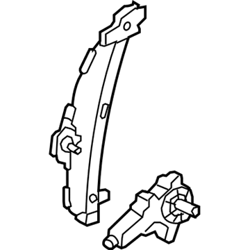 2005 Hyundai Accent Window Regulator - 83402-1G010