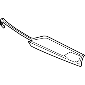 Hyundai 84796-D2CA0-OA1 GARNISH-C/PAD,RH 84796-D2CA0-OA1 Hyundai GARNISH-C/PAD,RH Illustration 1 of 1