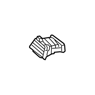 97480-D2AA0-4X Hyundai Side Air Vent Duct Assembly Left Hand Illustration 1 of 1