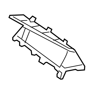 84740-D2AA0-MB1 Hyundai Panel Assembly-Center FACIA,UPR Illustration 1 of 1