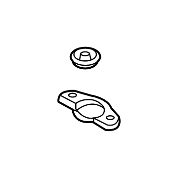 25333-P2000 Hyundai Bracket Assembly-Radiator MTG,UPR Illustration 1 of 1