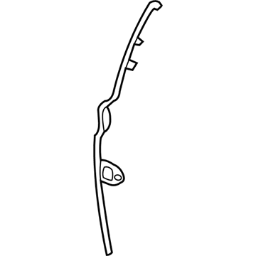 83175-4D100 Hyundai Weatherstrip Assembly-Rear Door A/Pinch,LH Illustration 1 of 1