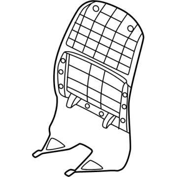 88390-KL300-YFE Hyundai Front Seat Back Map Board Assembly Illustration 1 of 1