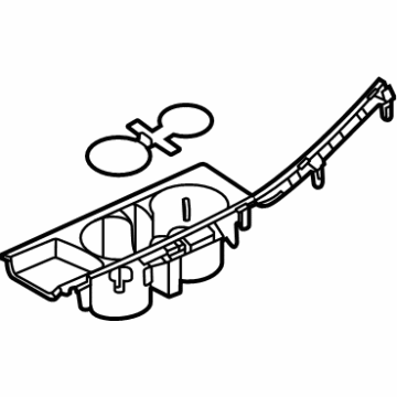 Hyundai 84670-L0000-XHA Cup Holder Assembly 84670-L0000-XHA Hyundai Cup Holder Assembly Illustration 1 of 1