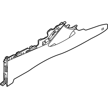 Hyundai 84615-L0000-NNB Console Side Cover Right Hand 84615-L0000-NNB Hyundai Console Side Cover Right Hand Illustration 1 of 1