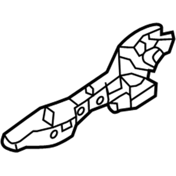 82655-2W000 Hyundai Front Door Outside Handle Base Assembly Left Hand Illustration 1 of 1
