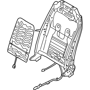 88310-B8020 Hyundai Front Seat Back Driver Frame Assembly Illustration 1 of 1