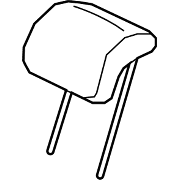 89700-J0500-PGC Hyundai Headrest Assembly Rear Seat Illustration 1 of 1