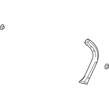 Hyundai 81730-S8000-NNB Tail Gate Frame Side Trim Assembly 81730-S8000-NNB Hyundai Tail Gate Frame Side Trim Assembly Illustration 1 of 1