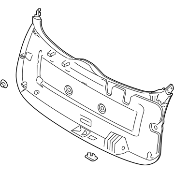 Hyundai 81710-S8000-NNB Trim Assembly-Tail Gate LWR 81710-S8000-NNB Hyundai Trim Assembly-Tail Gate LWR Illustration 1 of 1