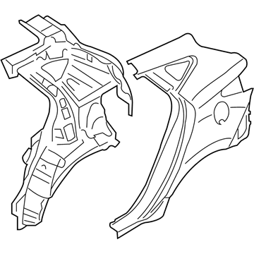 Hyundai 70100-2SA55 Quarter Complete Panel Assembly Left Hand 70100-2SA55 Hyundai Quarter Complete Panel Assembly Left Hand Illustration 1 of 1