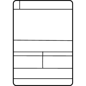 Hyundai 05203-39001 Tire Pressure Label 05203-39001 Hyundai Tire Pressure Label Illustration 1 of 1