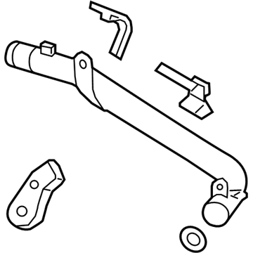 Hyundai 25470-3L100 Pipe & Hose Assembly Inner 25470-3L100 Hyundai Pipe & Hose Assembly Inner Illustration 1 of 1