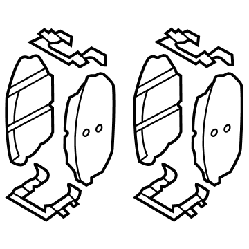 2024 Hyundai Tucson Brake Pad Set - 58101-N9A10