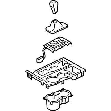 Hyundai 84650-D3020-4X Console Upper Cover Assembly 84650-D3020-4X Hyundai Console Upper Cover Assembly Illustration 1 of 1