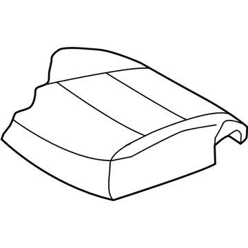 Hyundai 88180-4Z010-R3X Front Driver Side Seat Cushion Cover 88180-4Z010-R3X Hyundai Front Driver Side Seat Cushion Cover Illustration 1 of 1