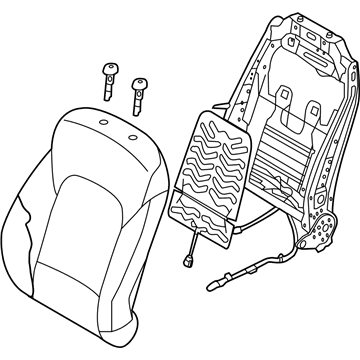 Hyundai 88303-4Z010-R5X Back Assembly Front Seat Driver 88303-4Z010-R5X Hyundai Back Assembly Front Seat Driver Illustration 1 of 1