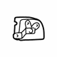 Hyundai 81377-38000 Cover-Front Door Safety Lock Rod,RH Hyundai 81377-38000 Cover-Front Door Safety Lock Rod,RH