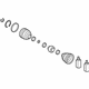 Hyundai 49581-4Z631 Boot Kit-Front Axle Wheel Side RH Hyundai 49581-4Z631 Boot Kit-Front Axle Wheel Side RH