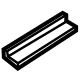 Hyundai 87324-AA000 SEALING PAD-B/PNL MLDG NO.4 Hyundai 87324-AA000 SEALING PAD-B/PNL MLDG NO.4
