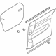 Hyundai 83302-4D000-8F Rear Door Trim Panel Complete Right Hand