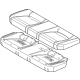 Hyundai 89100-KL090-UDX Rear Seat Cushion Assembly