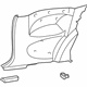 Hyundai 85510-25100-LT Trim Assembly Quarter Inner Left Hand